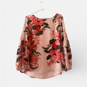 TanJay Pink Floral Blouse